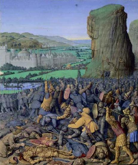 Jean Fouquet The Battle of Gilboa, by Jean Fouquet France oil painting art